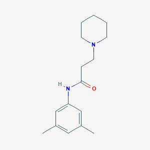 N-(3,5-dimethylphenyl)-3-(1-piperidinyl)propanamide