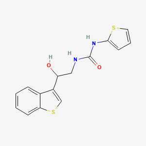 B2479997 1-(2-(Benzo[b]thiophen-3-yl)-2-hydroxyethyl)-3-(thiophen-2-yl)urea CAS No. 2034526-04-8