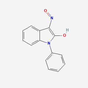 molecular formula C14H10N2O2 B2480001 3-羟基亚胺-1-苯基吲哚-2-酮 CAS No. 28150-90-5