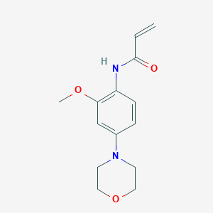 molecular formula C14H18N2O3 B2480008 N-[2-甲氧基-4-(吗啉-4-基)苯基]丙-2-烯酰胺 CAS No. 2270918-62-0
