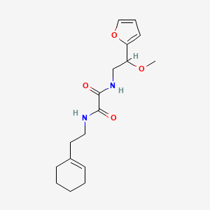 molecular formula C17H24N2O4 B2480011 N1-(2-(cyclohex-1-en-1-yl)ethyl)-N2-(2-(furan-2-yl)-2-methoxyethyl)oxalamide CAS No. 2034256-84-1