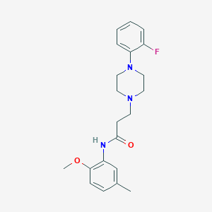 3-[4-(2-fluorophenyl)piperazin-1-yl]-N-(2-methoxy-5-methylphenyl)propanamide