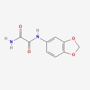 molecular formula C9H8N2O4 B2480029 N-(1,3-benzodioxol-5-yl)ethanediamide CAS No. 890095-99-5