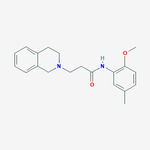 3-(3,4-dihydro-2(1H)-isoquinolinyl)-N-(2-methoxy-5-methylphenyl)propanamide