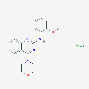 N-(2-methoxyphenyl)-4-morpholinoquinazolin-2-amine hydrochloride