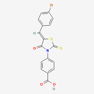 (Z)-4-(5-(4-bromobenzylidene)-4-oxo-2-thioxothiazolidin-3-yl)benzoic acid