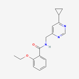 B2480060 N-((6-cyclopropylpyrimidin-4-yl)methyl)-2-ethoxybenzamide CAS No. 2177060-58-9