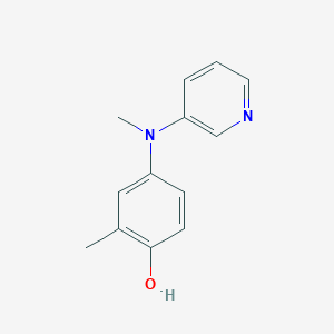 molecular formula C13H14N2O B2480068 2-Methyl-4-[methyl(pyridin-3-yl)amino]phenol CAS No. 1397231-60-5