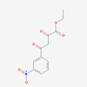 molecular formula C12H11NO6 B2480102 乙酸 4-(3-硝基苯基)-2,4-二氧代丁酸酯 CAS No. 57961-49-6