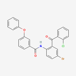 molecular formula C26H17BrClNO3 B2480114 N-[4-bromo-2-(2-chlorobenzoyl)phenyl]-3-phenoxybenzamide CAS No. 313647-91-5