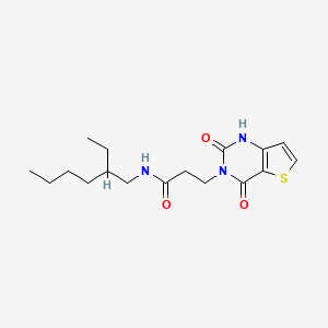 molecular formula C17H25N3O3S B2480128 3-(2,4-dioxo-1H-thieno[3,2-d]pyrimidin-3-yl)-N-(2-ethylhexyl)propanamide CAS No. 686735-29-5