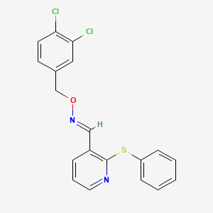 2-(phenylsulfanyl)nicotinaldehyde O-(3,4-dichlorobenzyl)oxime