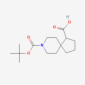 molecular formula C15H25NO4 B2480133 8-(叔丁氧羰基)-8-氮杂螺[4.5]癸烷-1-羧酸 CAS No. 1250996-34-9