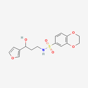 N-(3-(furan-3-yl)-3-hydroxypropyl)-2,3-dihydrobenzo[b][1,4]dioxine-6-sulfonamide