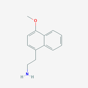 molecular formula C13H15NO B2480154 2-(4-甲氧基萘-1-基)乙胺 CAS No. 910396-31-5