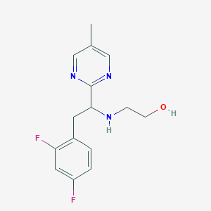 2-[[2-(2,4-Difluorophenyl)-1-(5-methylpyrimidin-2-yl)ethyl]amino]ethanol