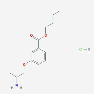 Butyl 3-(2-aminopropoxy)benzoate;hydrochloride