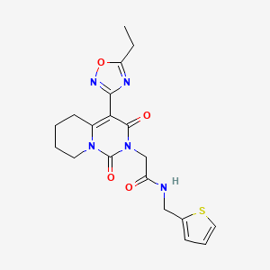 2-[4-(5-ethyl-1,2,4-oxadiazol-3-yl)-1,3-dioxo-5,6,7,8-tetrahydro-1H-pyrido[1,2-c]pyrimidin-2(3H)-yl]-N-(2-thienylmethyl)acetamide