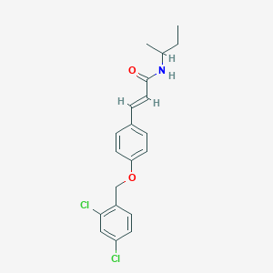 (E)-N-(sec-butyl)-3-{4-[(2,4-dichlorobenzyl)oxy]phenyl}-2-propenamide