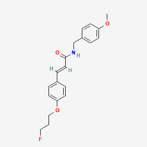 (E)-3-[4-(3-fluoropropoxy)phenyl]-N-(4-methoxybenzyl)-2-propenamide