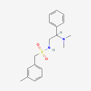 molecular formula C18H24N2O2S B2480207 N-(2-(dimethylamino)-2-phenylethyl)-1-(m-tolyl)methanesulfonamide CAS No. 1209622-05-8