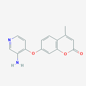 7-[(3-aminopyridin-4-yl)oxy]-4-methyl-2H-chromen-2-one