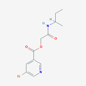 2-(Butan-2-ylamino)-2-oxoethyl 5-bromopyridine-3-carboxylate