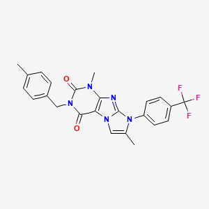1,7-dimethyl-3-(4-methylbenzyl)-8-(4-(trifluoromethyl)phenyl)-1H-imidazo[2,1-f]purine-2,4(3H,8H)-dione