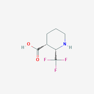 molecular formula C7H10F3NO2 B2480234 (2S,3R)-2-(三氟甲基)哌啶-3-羧酸 CAS No. 2307734-77-4