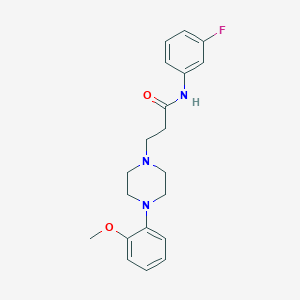 molecular formula C20H24FN3O2 B248024 N-(3-Fluoro-phenyl)-3-[4-(2-methoxy-phenyl)-piperazin-1-yl]-propionamide 