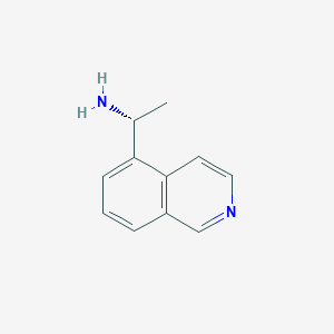 molecular formula C11H12N2 B2480256 (1R)-1-(5-Isoquinolyl)ethylamine CAS No. 1212802-19-1