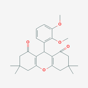 molecular formula C25H30O5 B2480260 9-(2,3-dimethoxyphenyl)-3,3,6,6-tetramethyl-3,4,5,6,7,9-hexahydro-1H-xanthene-1,8(2H)-dione CAS No. 313977-03-6