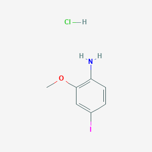 molecular formula C7H9ClINO B2480277 4-Iodo-2-methoxyaniline hydrochloride CAS No. 1820735-43-0
