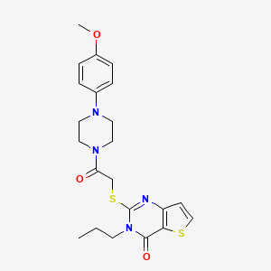 2-({2-[4-(4-methoxyphenyl)piperazin-1-yl]-2-oxoethyl}sulfanyl)-3-propylthieno[3,2-d]pyrimidin-4(3H)-one
