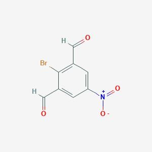 2-Bromo-5-nitrobenzene-1,3-dicarbaldehyde