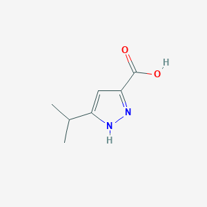molecular formula C7H10N2O2 B2480293 5-异丙基-1H-吡唑-3-羧酸 CAS No. 92933-47-6
