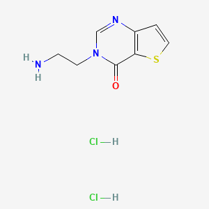 3-(2-Aminoethyl)thieno[3,2-d]pyrimidin-4-one;dihydrochloride