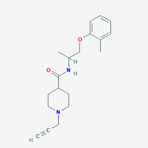 N-[1-(2-methylphenoxy)propan-2-yl]-1-(prop-2-yn-1-yl)piperidine-4-carboxamide