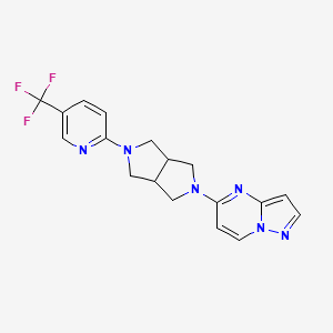 2-(5-{Pyrazolo[1,5-a]pyrimidin-5-yl}-octahydropyrrolo[3,4-c]pyrrol-2-yl)-5-(trifluoromethyl)pyridine