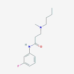 molecular formula C14H21FN2O B248031 3-[butyl(methyl)amino]-N-(3-fluorophenyl)propanamide 