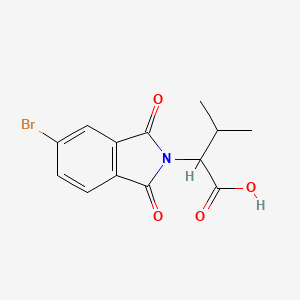 2-(5-bromo-1,3-dioxo-1,3-dihydro-2H-isoindol-2-yl)-3-methylbutanoic acid