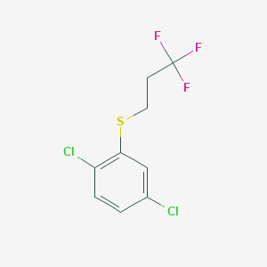 molecular formula C9H7Cl2F3S B2480351 2,5-Dichlorophenyl 3,3,3-trifluoropropyl sulfide CAS No. 1707580-43-5