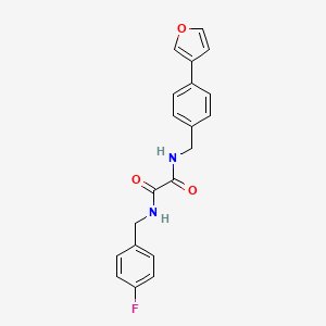 N1-(4-fluorobenzyl)-N2-(4-(furan-3-yl)benzyl)oxalamide