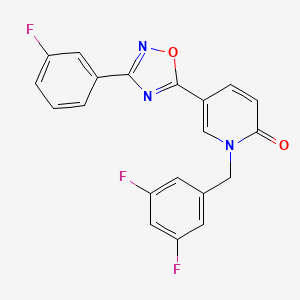 1-(3,5-difluorobenzyl)-5-(3-(3-fluorophenyl)-1,2,4-oxadiazol-5-yl)pyridin-2(1H)-one