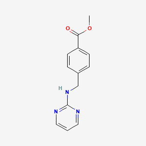 molecular formula C13H13N3O2 B2480372 Methyl 4-{[(pyrimidin-2-yl)amino]methyl}benzoate CAS No. 503039-42-7