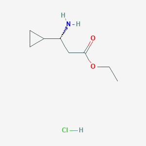ethyl (3R)-3-amino-3-cyclopropylpropanoate hydrochloride