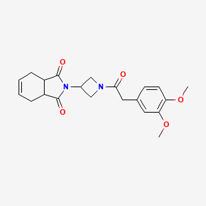 molecular formula C21H24N2O5 B2480375 2-{1-[2-(3,4-diméthoxyphényl)acétyl]azétidin-3-yl}-2,3,3a,4,7,7a-hexahydro-1H-isoindole-1,3-dione CAS No. 1903297-81-3