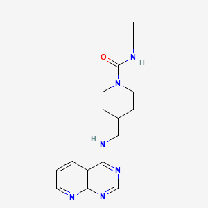 N-Tert-butyl-4-[(pyrido[2,3-d]pyrimidin-4-ylamino)methyl]piperidine-1-carboxamide