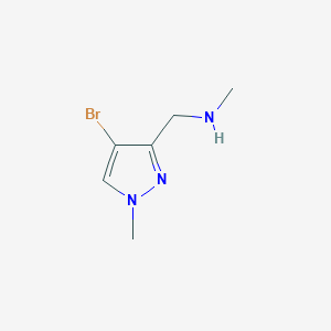 N-[(4-Bromo-1-methyl-1H-pyrazol-3-YL)methyl]-N-methylamine