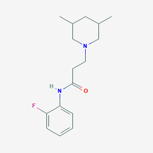 3-(3,5-dimethylpiperidin-1-yl)-N-(2-fluorophenyl)propanamide